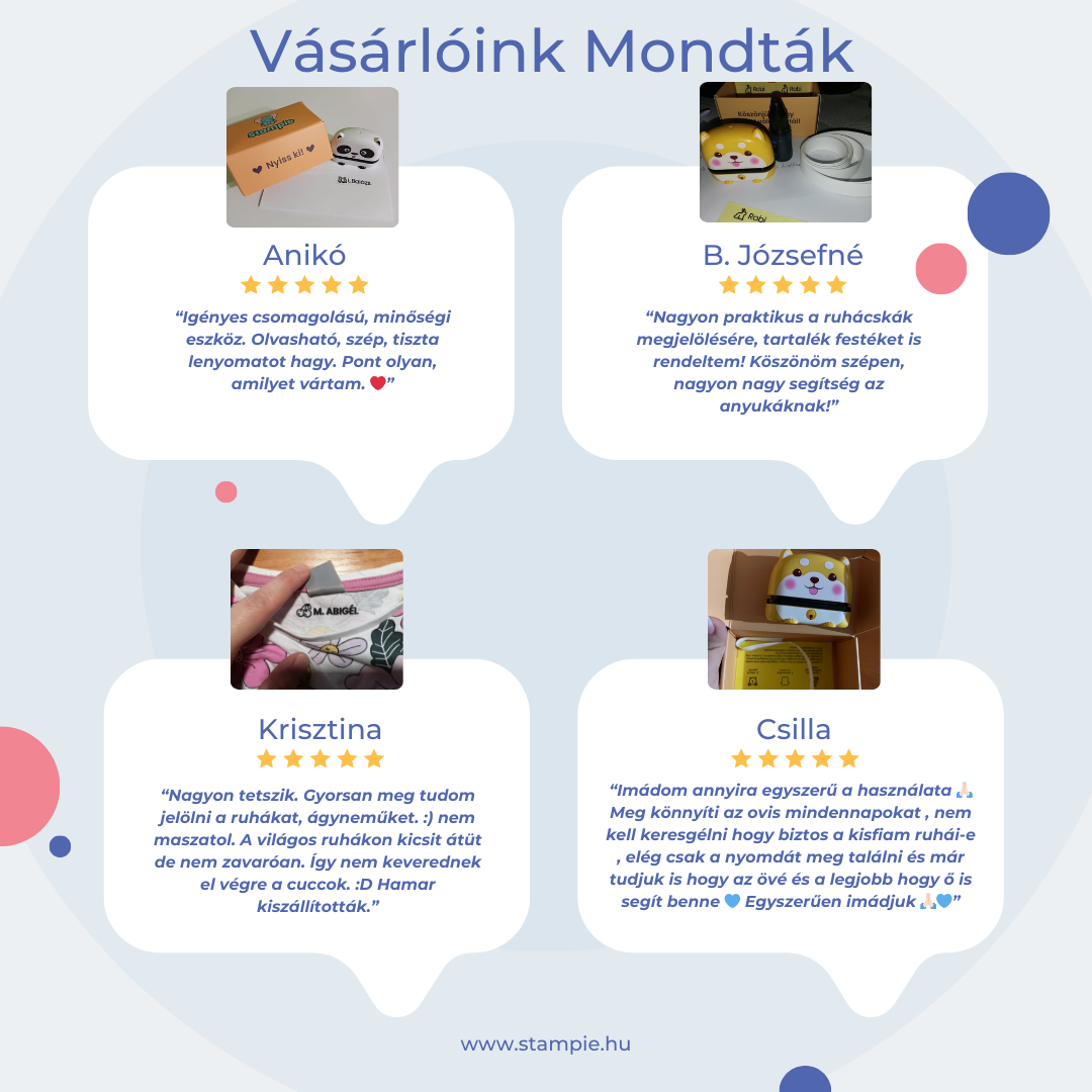 Stampie - Egyedi Ruhajelölő Pecsét